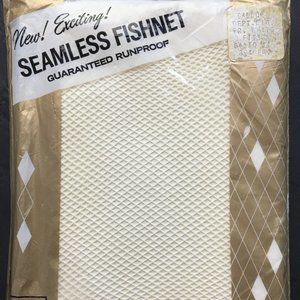 Vintage NWT seamless Fishnet Nylon Stockings